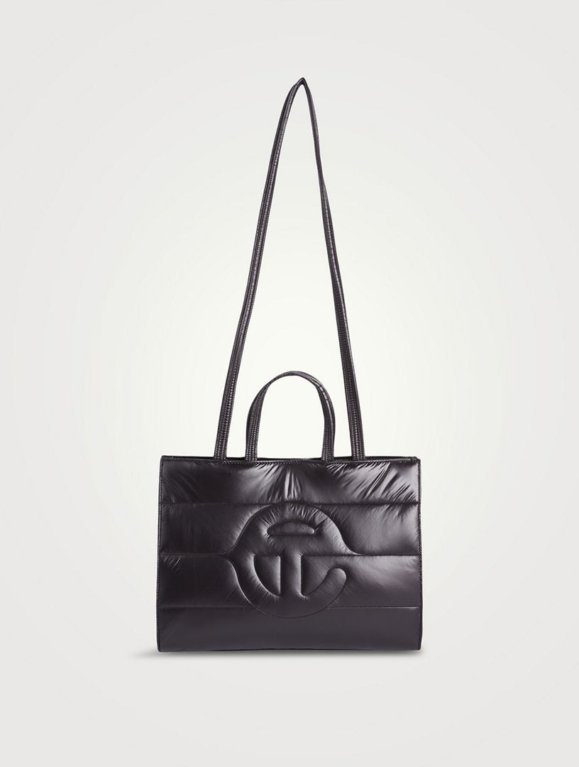 【直営店買付】TELFAR Medium Puff Shopper - Black TELFAR Medium Puff Shopper | Holt Renfrew