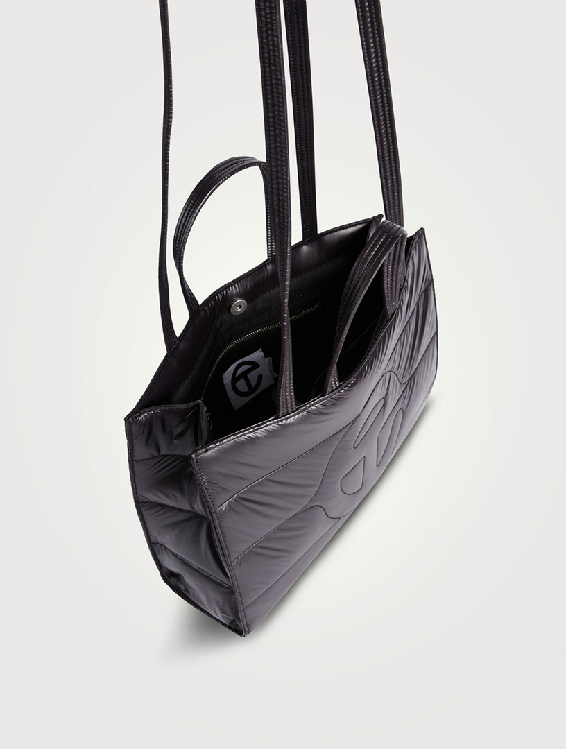 【直営店買付】TELFAR Medium Puff Shopper - Black What's in my bag - Telfar Black Medium Puff Shopper - YouTube