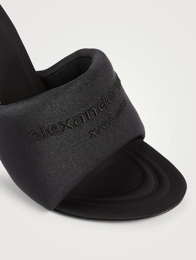 Sienna Padded Lycra Heeled Mules