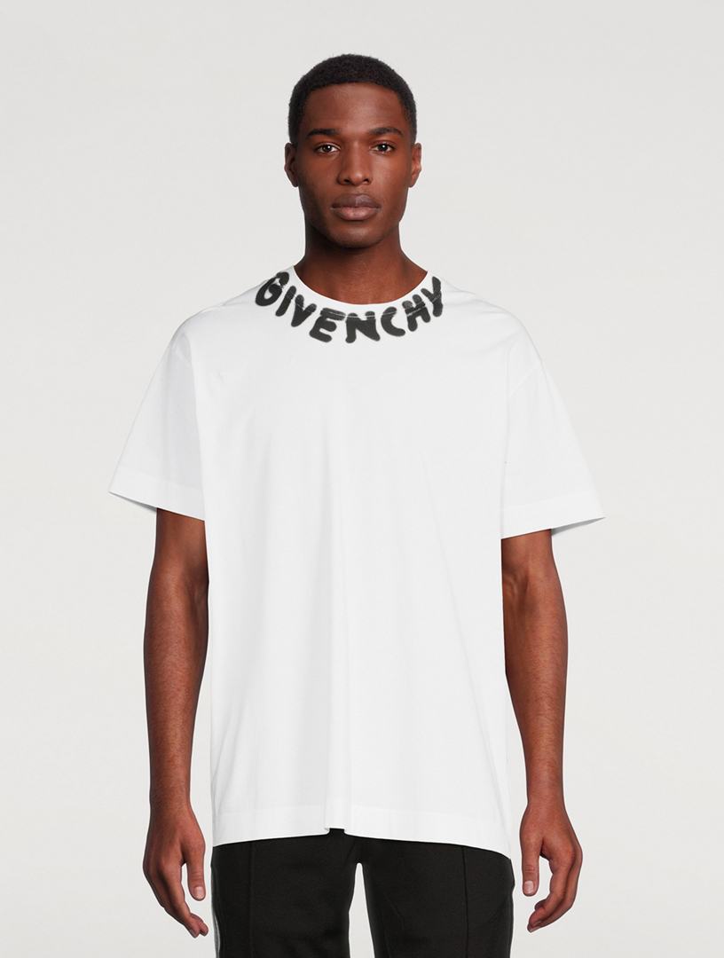 Oversized T-Shirt With Tag Effect Prints