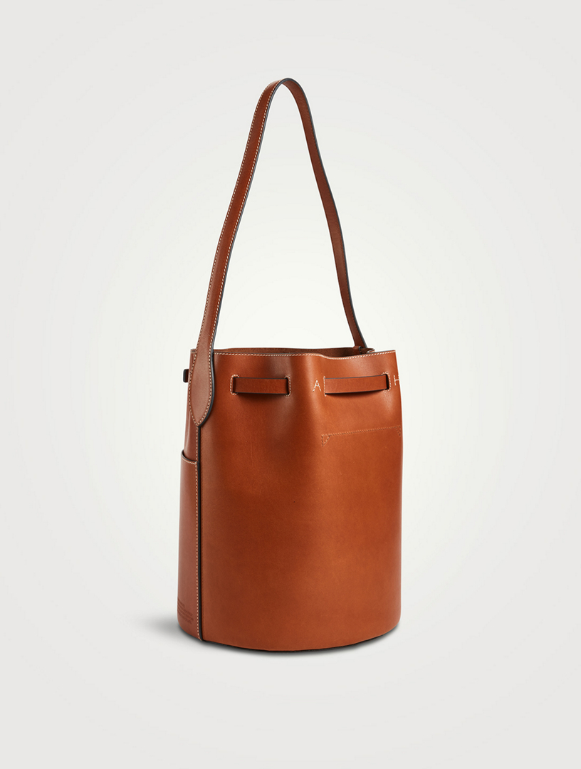 ANYA HINDMARCH Medium Return to Nature Compostable Leather Bucket