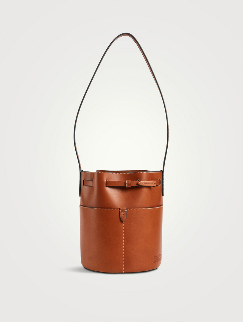 Small Return to Nature Compostable Leather Bucket Bag