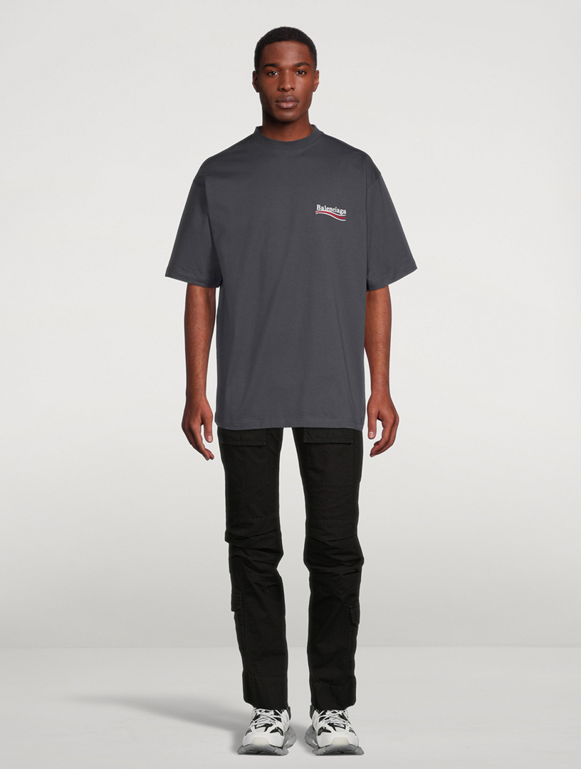 トップス Balenciaga Political Campaign Foodie Men's Political Campaign T-shirt Large Fit in Black