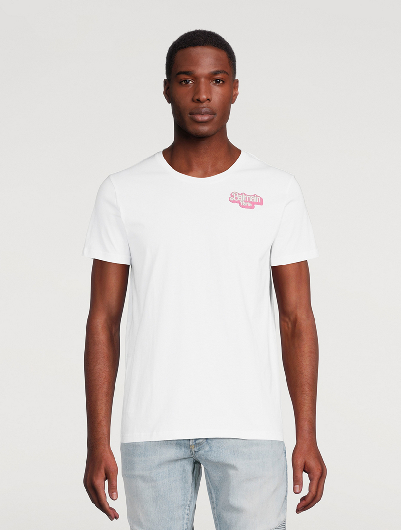 BALMAIN Balmain x Barbie Oversized T Shirt With Rubber Patch Holt Renfrew