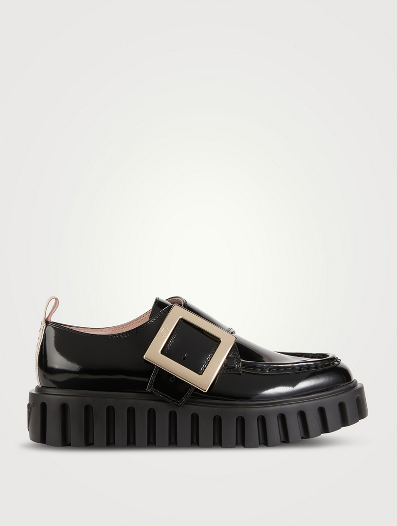 ROGER VIVIER Viv' Go Patent Leather Creepers | Holt Renfrew