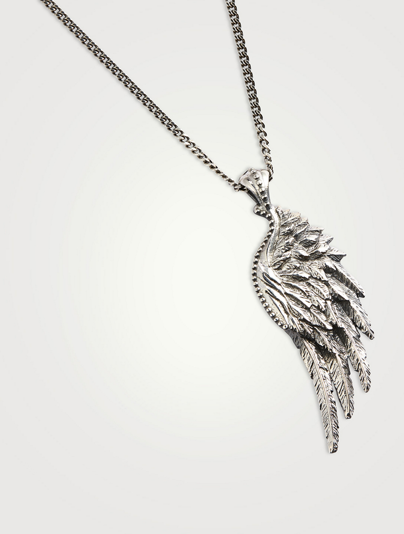 Sterling Silver Wing Necklace