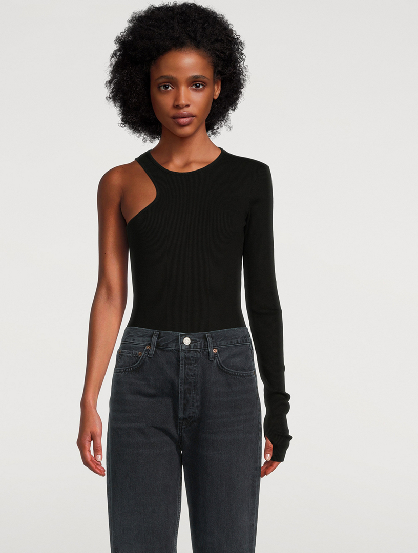 AGOLDE Bea Cutaway Bodysuit Holt Renfrew