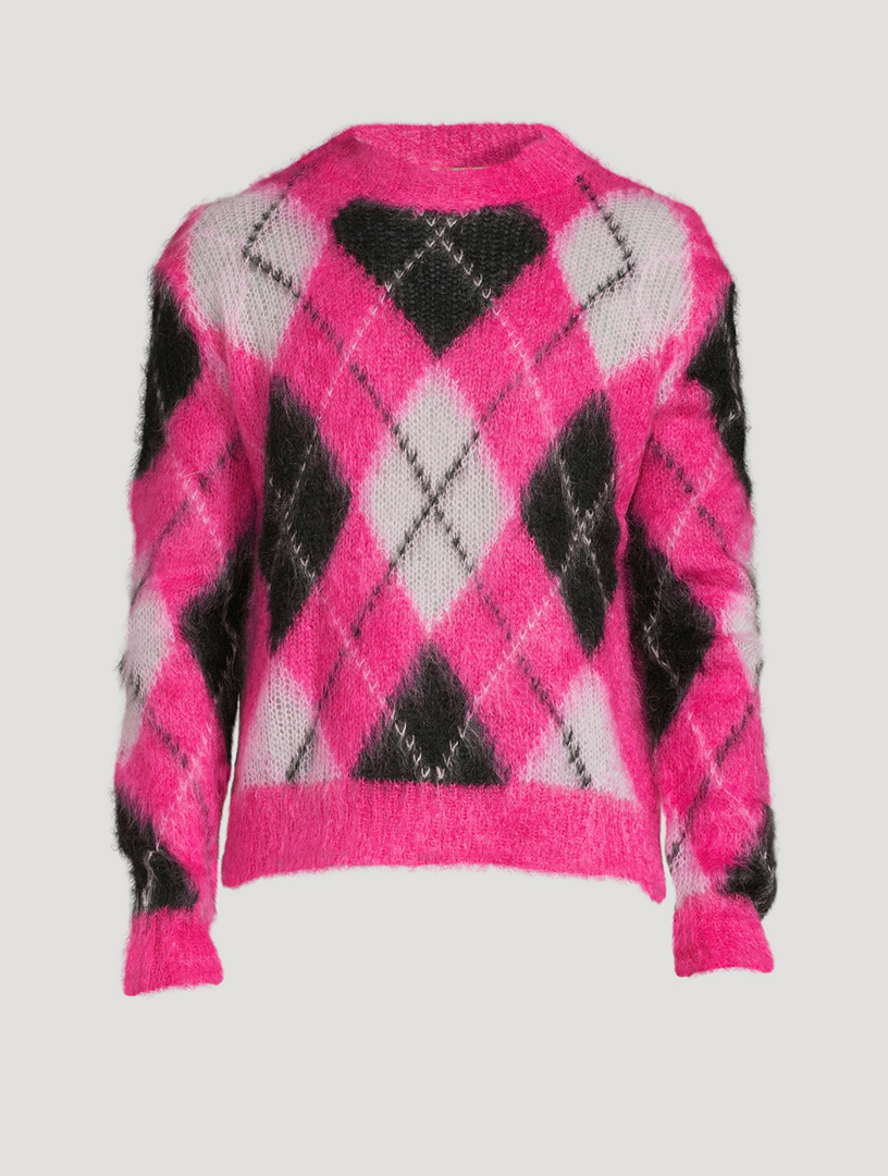 MARNI Mohair Argyle Sweater | Holt Renfrew