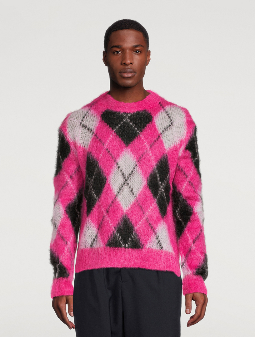 Mohair Argyle Sweater