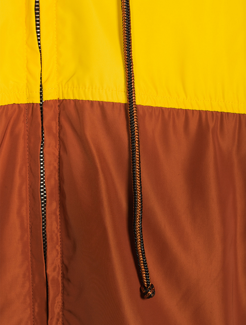 Colour Windbreaker Jacket With Hood