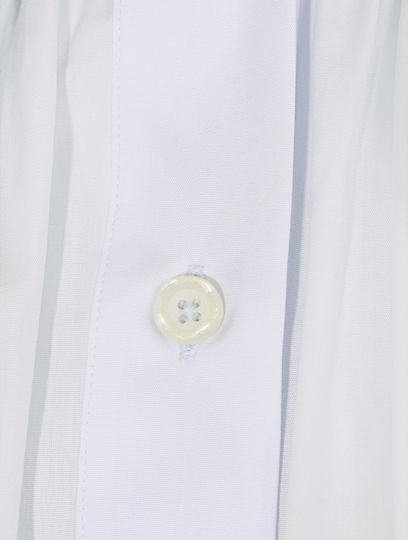 Cotton Poplin Drawstring Shirt