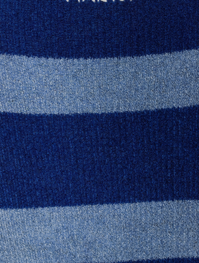 Short-Sleeve Striped Sweater