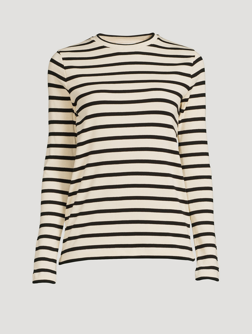 Long-Sleeve T-Shirt Stripe Print
