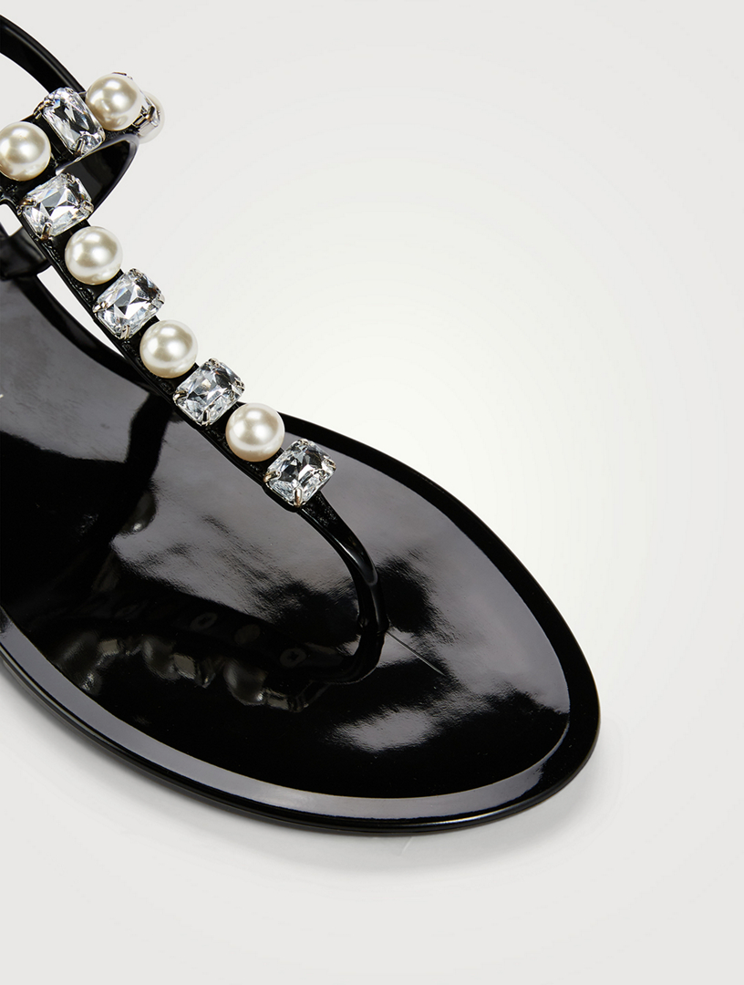 Goldie Embellished Jelly Sandals