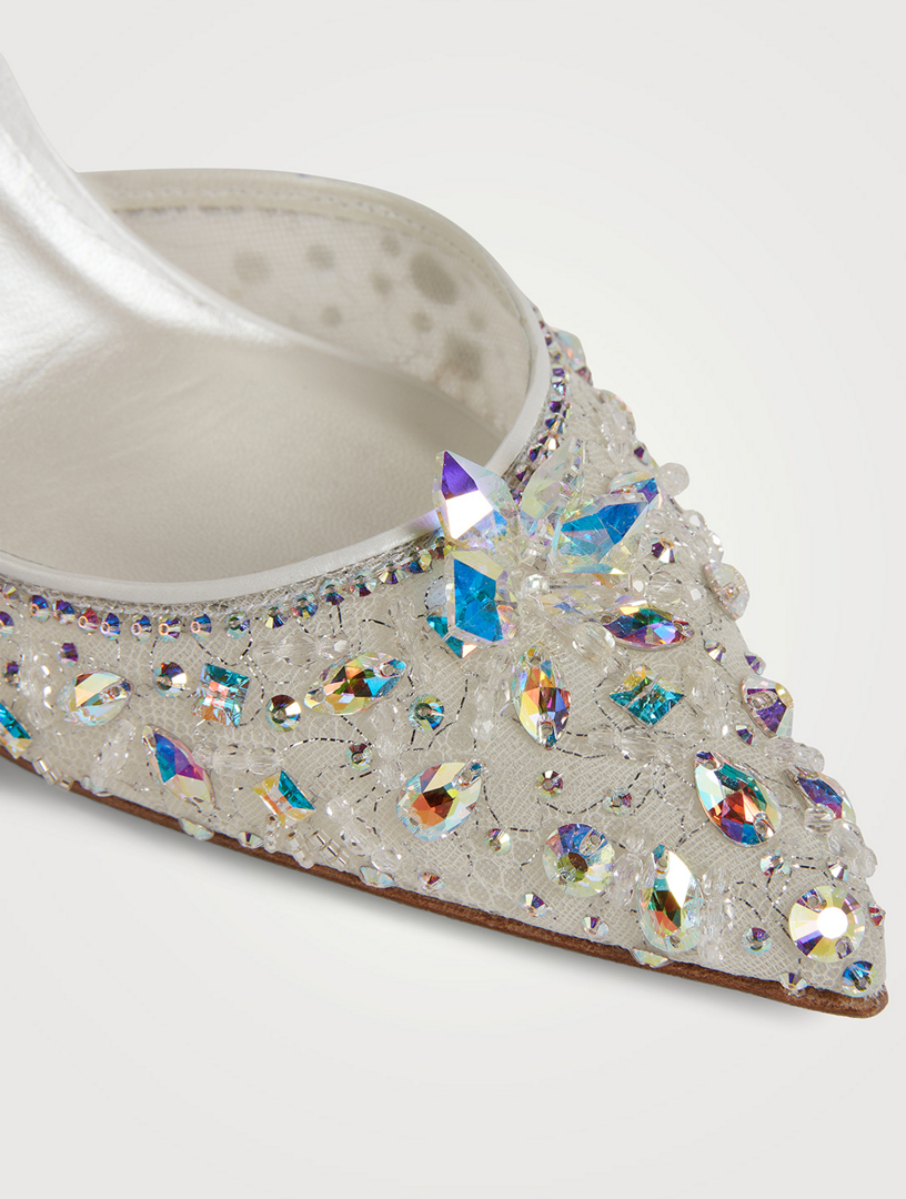 Chandelier Crystal Lace Pumps