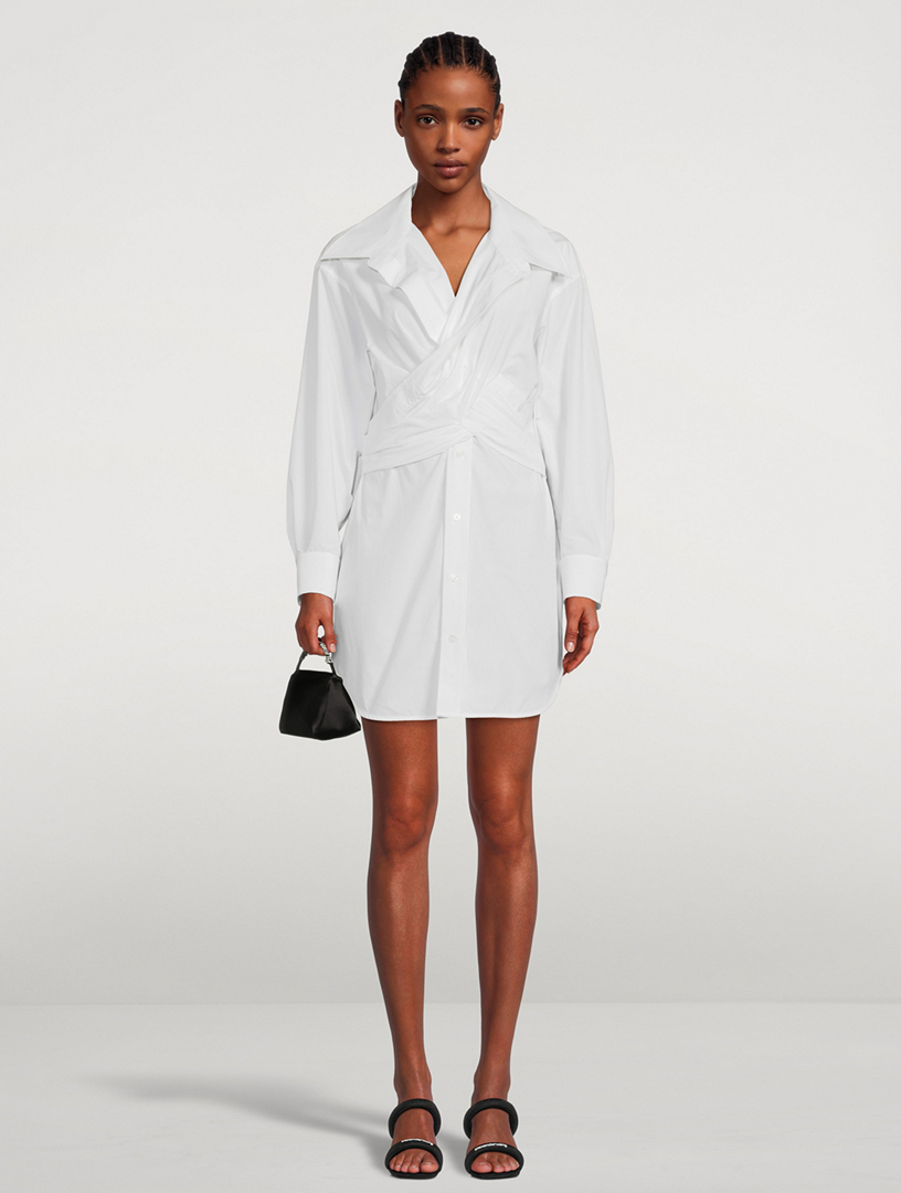 Alexander wang store white shirt dress