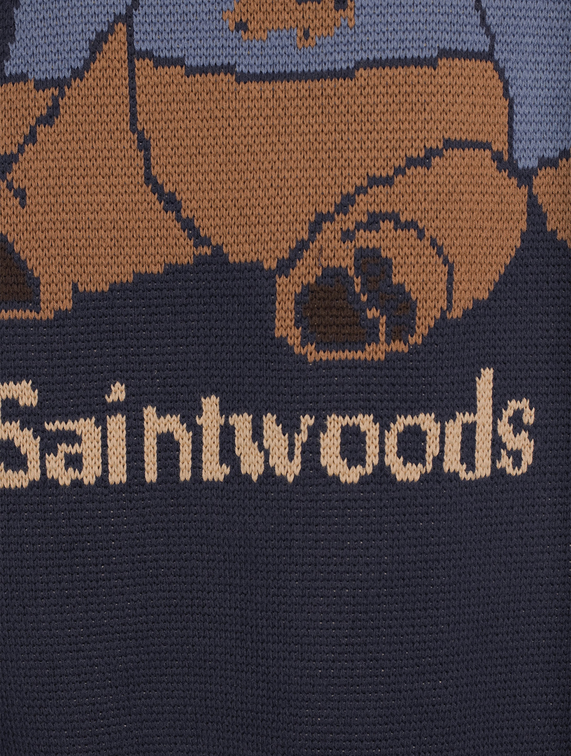 SAINTWOODS Big Bear Cotton Sweater | Holt Renfrew