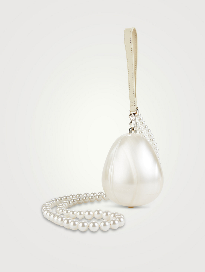 Simone Rocha Egg Micro マイクロ エッグ パール クロスボディ BELL CHARM MICRO EGG BAG W/ PEARL CROSSBODY for Women