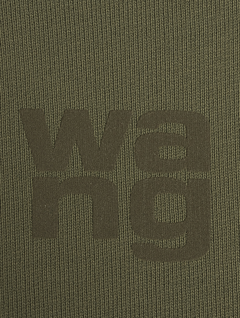 Structured Terry Crewneck Sweatshirt With Puff Paint Logo