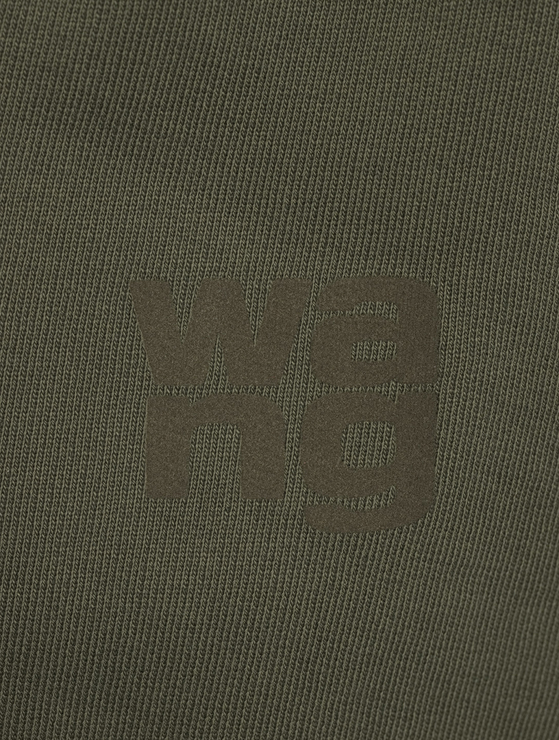 Structured Terry Joggers With Puff Paint Logo