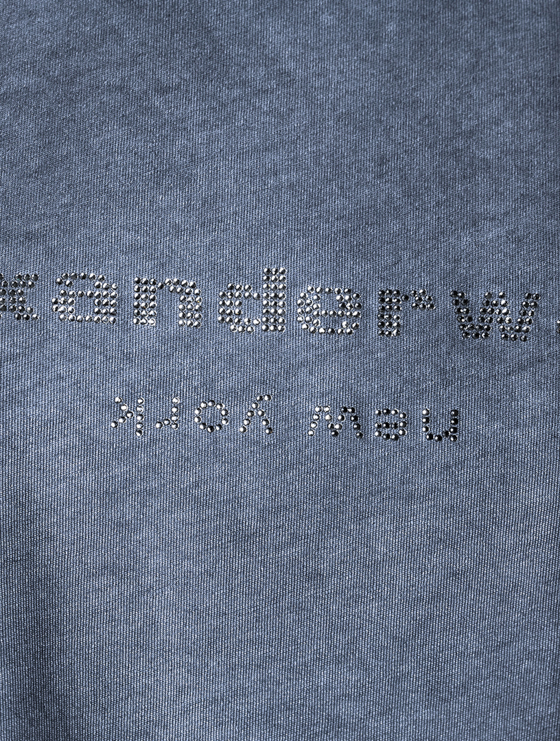 Jersey T-Shirt With Crystal Logo