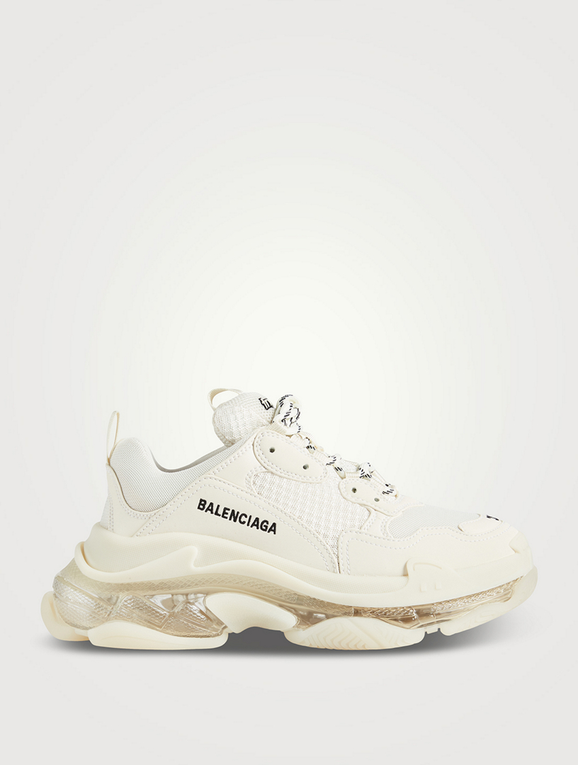 Everyday Balenciaga Track.2 Clear Sole Sneakers in Red