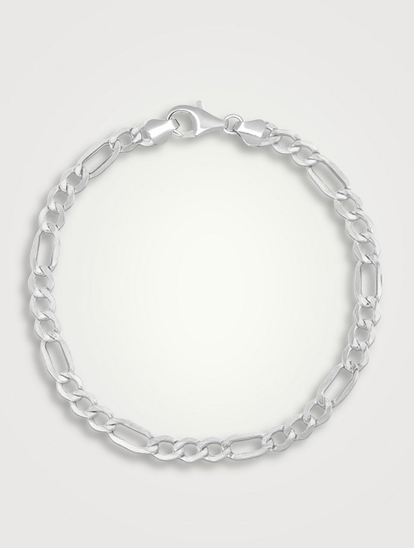 Bracelet Figaro argent