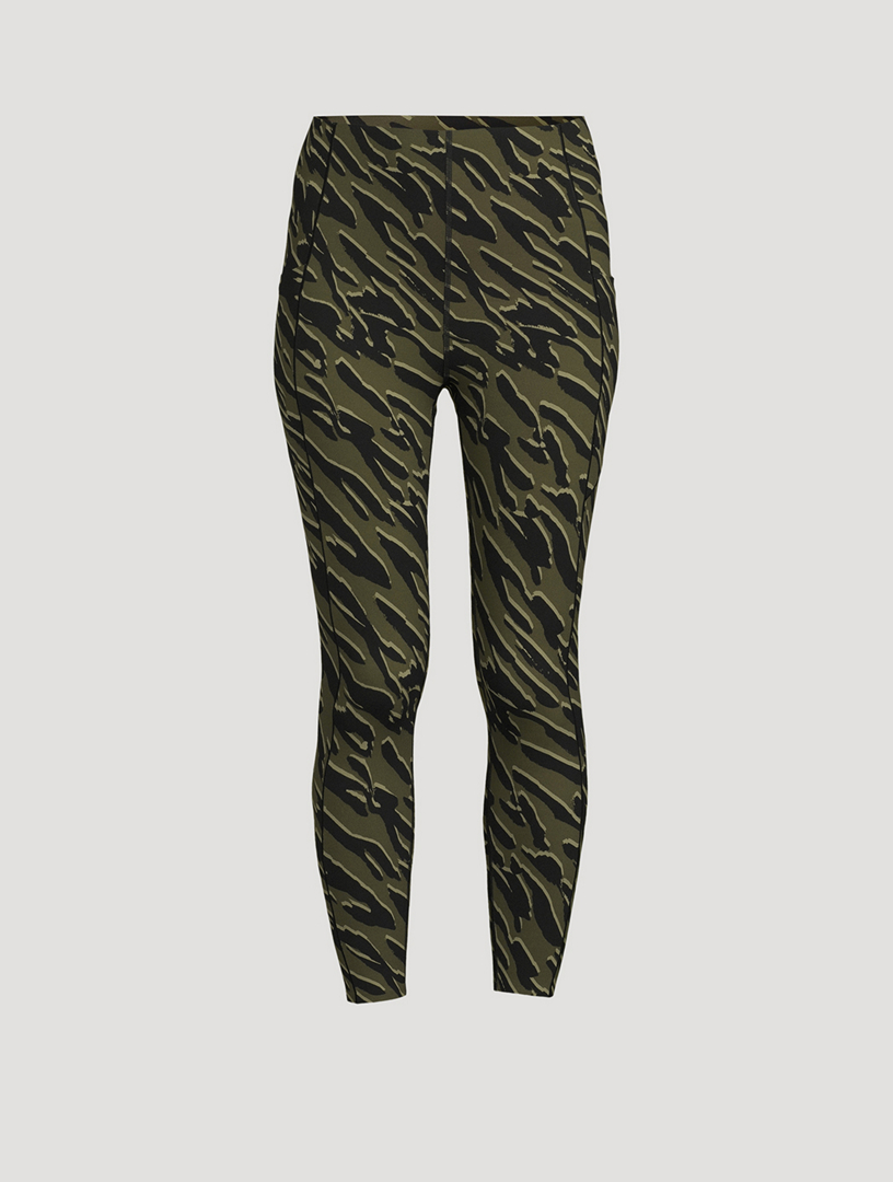 Sweaty Betty Power 7/8 Leggings in Green Leopard Print