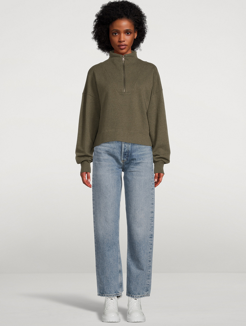 SWEATY BETTY Nestle Up Half-Zip Sweatshirt | Holt Renfrew