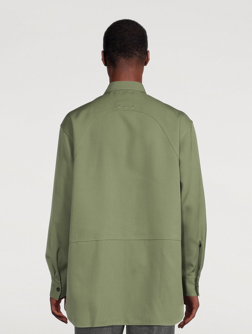 Wool Oversized Shirt