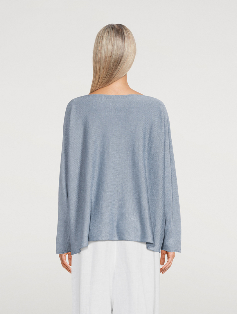Linen Boatneck Sweater
