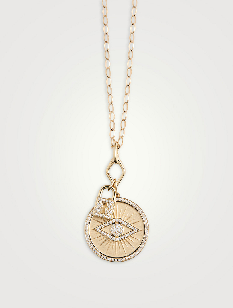 lock pendant necklace