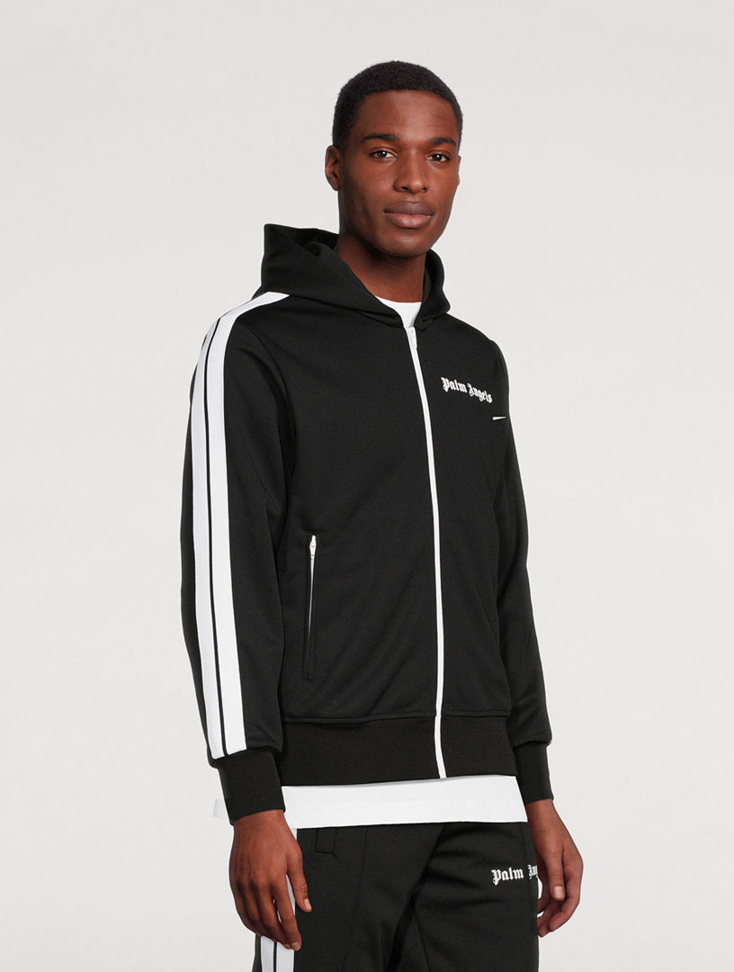 PALM ANGELS Zip Track Hoodie | Holt Renfrew