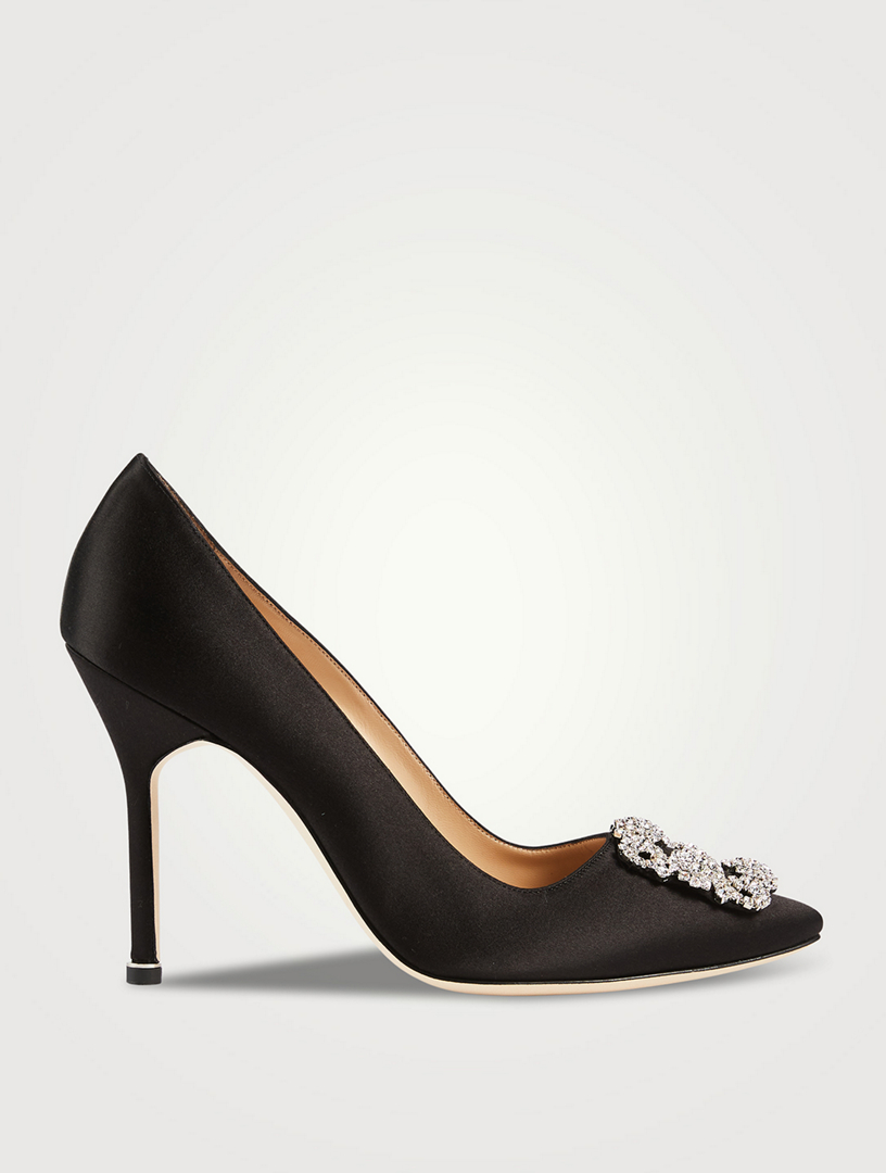 MANOLO BLAHNIK Hangisi 105 Satin Pumps | Holt Renfrew