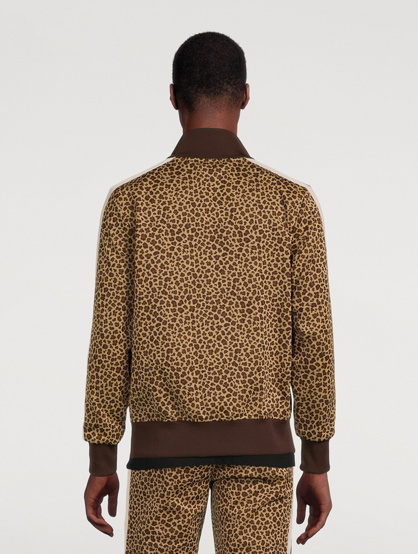 Leopard Jacquard Track Jacket