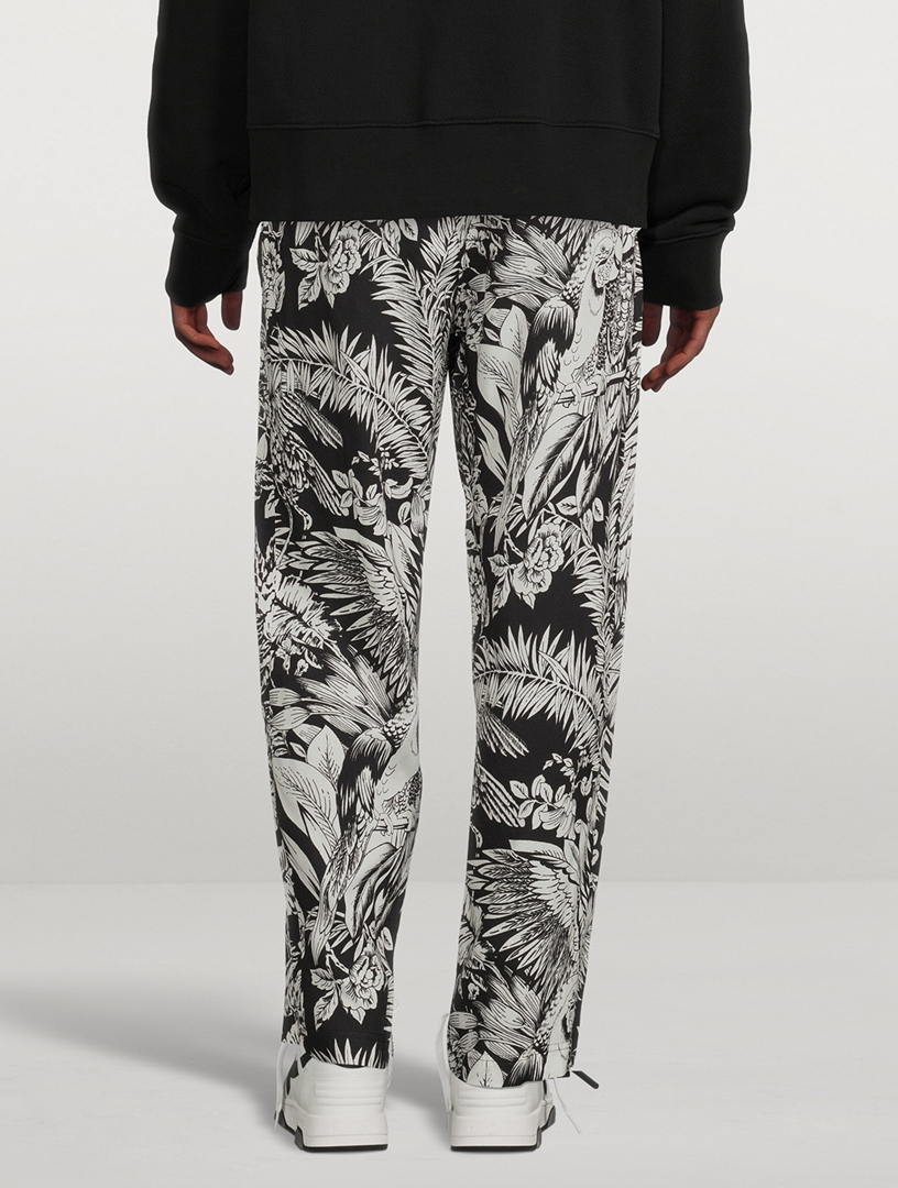 Pajama Pants Jungle Parrots Print