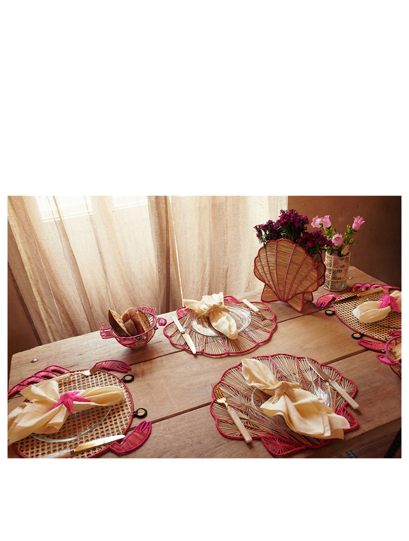 Mercedes Salazar Ocean Shell Raffia Placemats - Thumbnail 2