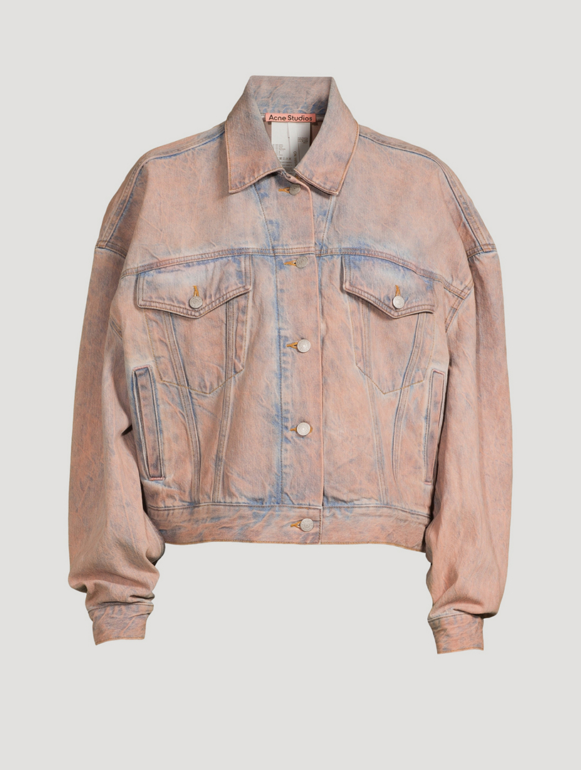 Acne studios pink denim on sale jacket