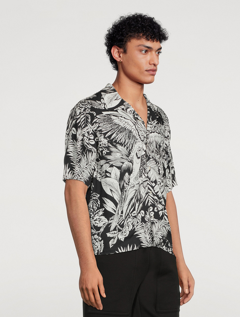 Jungle Parrots Bowling Shirt