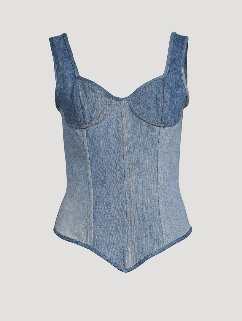 Denim Bustier Shop Now