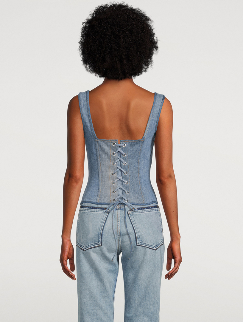 Denim Bustier Shop Now