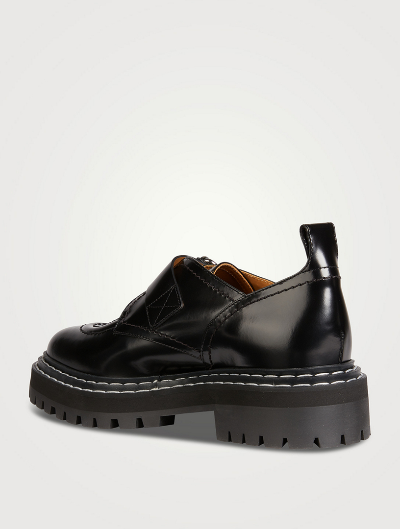 PROENZA SCHOULER Buckled Leather Lug-Sole Loafers Holt Renfrew