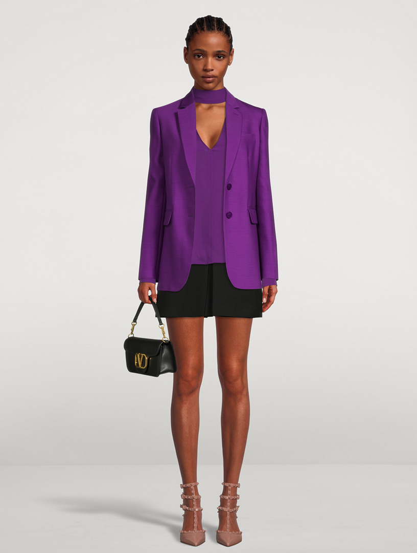 Silk Faille Blazer