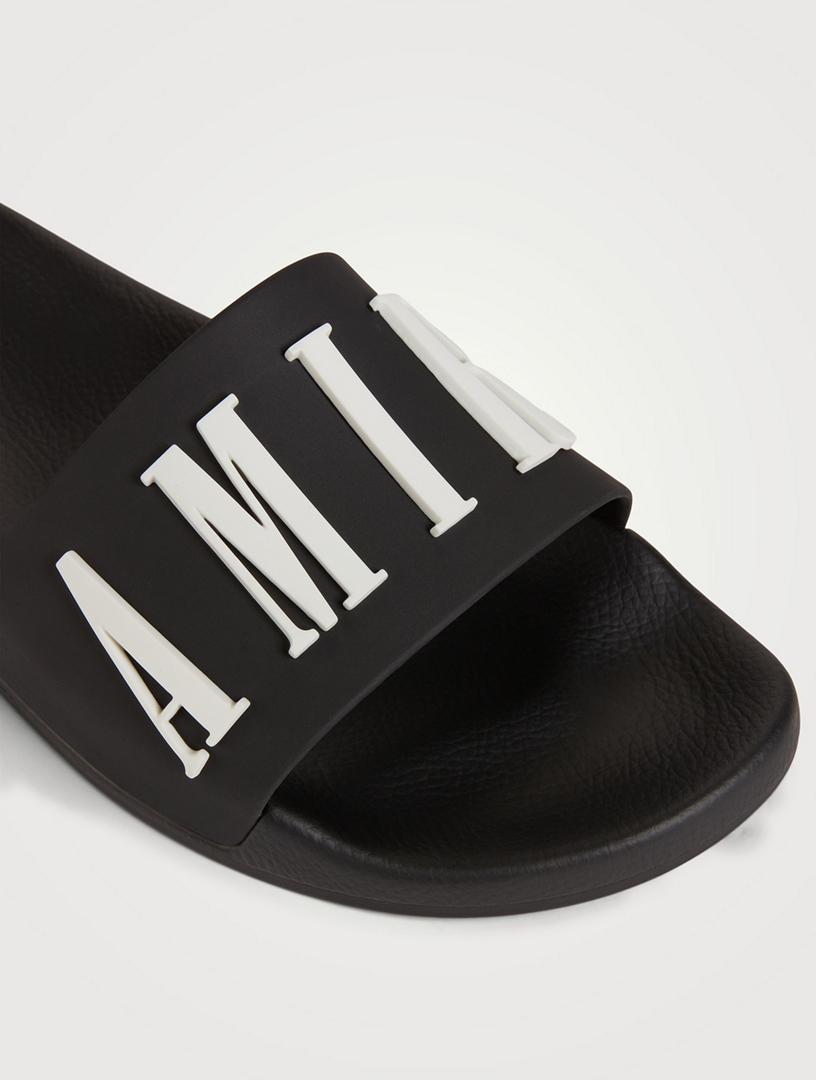 【AMIRI】サンデー スライド サンダル Sunday Slide Sandals AMIRI Logo Pool Slide Sandals | Holt Renfrew