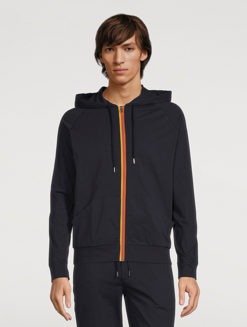 Jersey Cotton Zip Hoodie