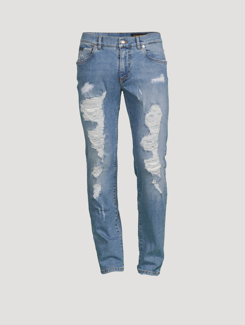 Dolce and gabbana distressed hot sale jeans