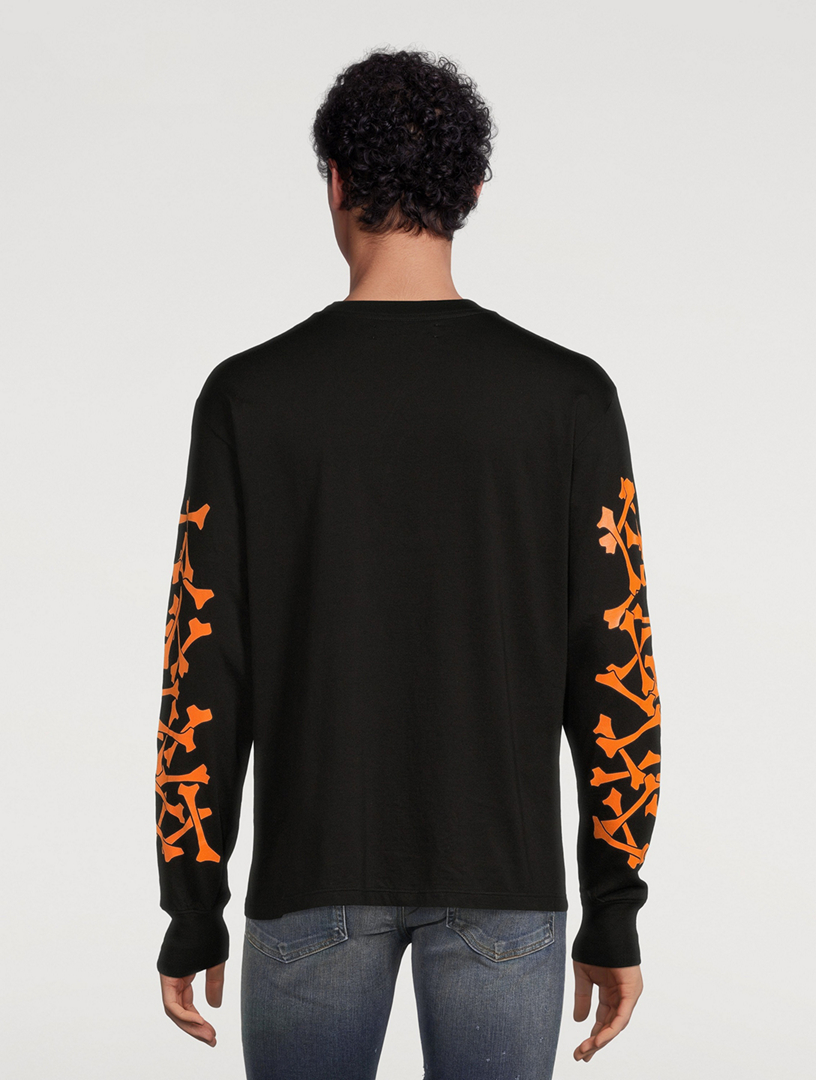 【AMIRI】ボーンズ スタック ロングスリーブTシャツ★ストリート アミリ AMIRI ボーンズ スタックド ロングスリーブ Tシャツ