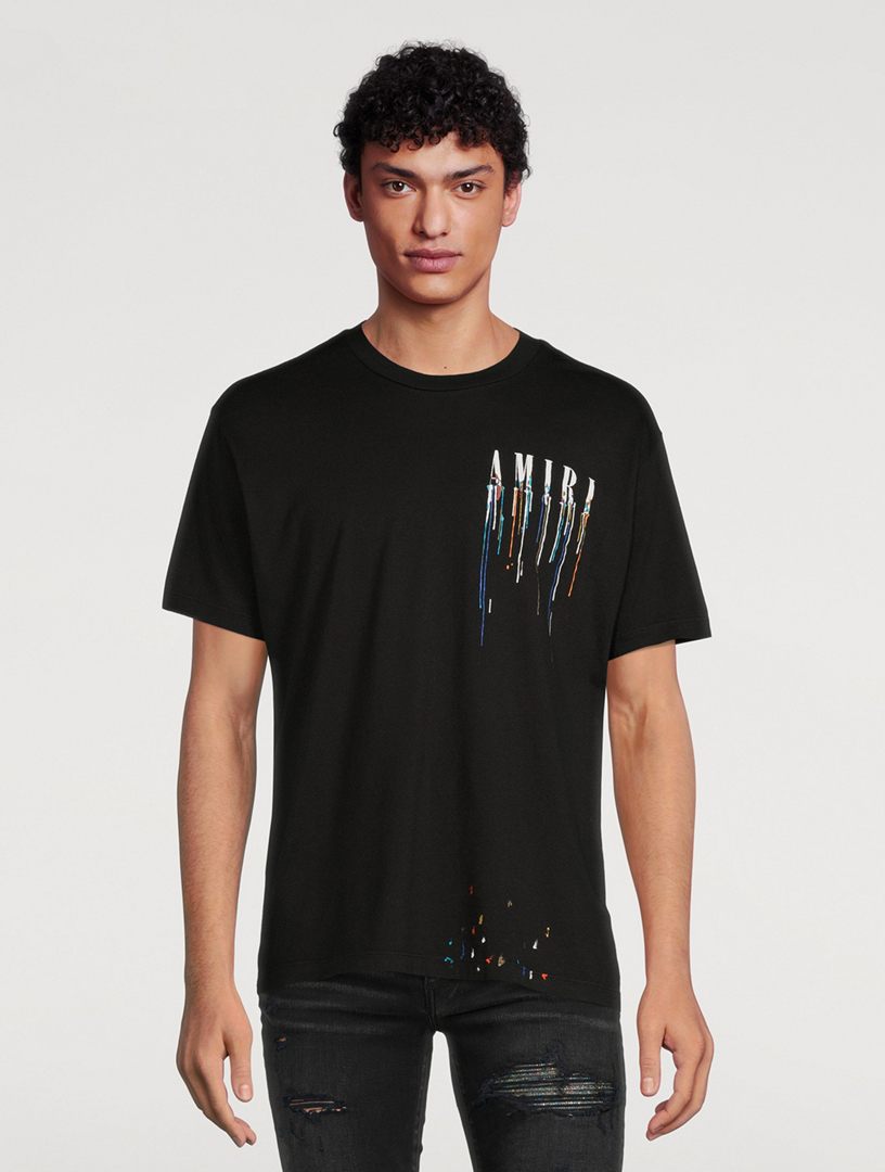 Amiri Paint Drip Logo Tee