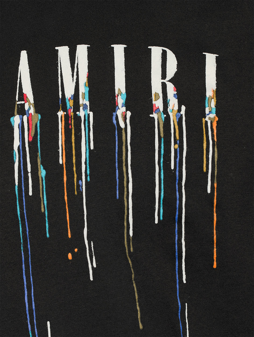 Amiri Paint-drip Core Logo T-shirt in Black for Men