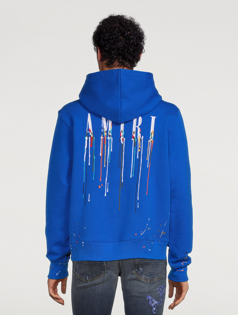 AMIRI Embroidered Paint-Drip Hoodie